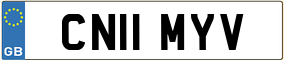 Truck License Plate